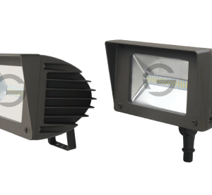 40W, 5000K, Flex Curve Floodlight, YM, AC100-277V, BRONZE